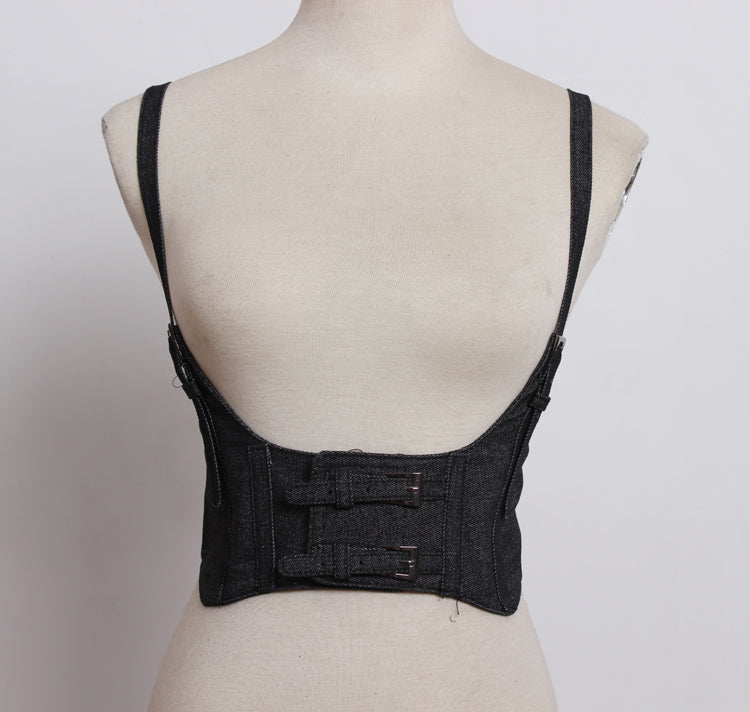 Women's PU Leather Double-Breasted Waist Belt